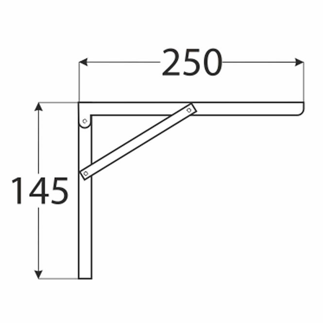 Konzol WSA 250 CH250X145