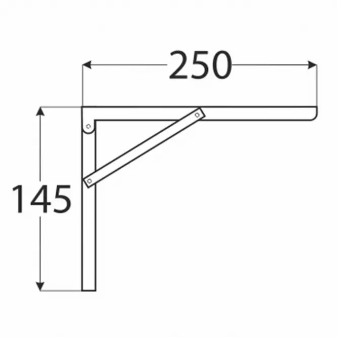 Konzol WSA 250 CH250X145,2