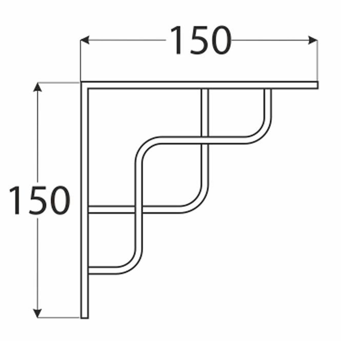 Konzol SQUARE 150 CMT150X150