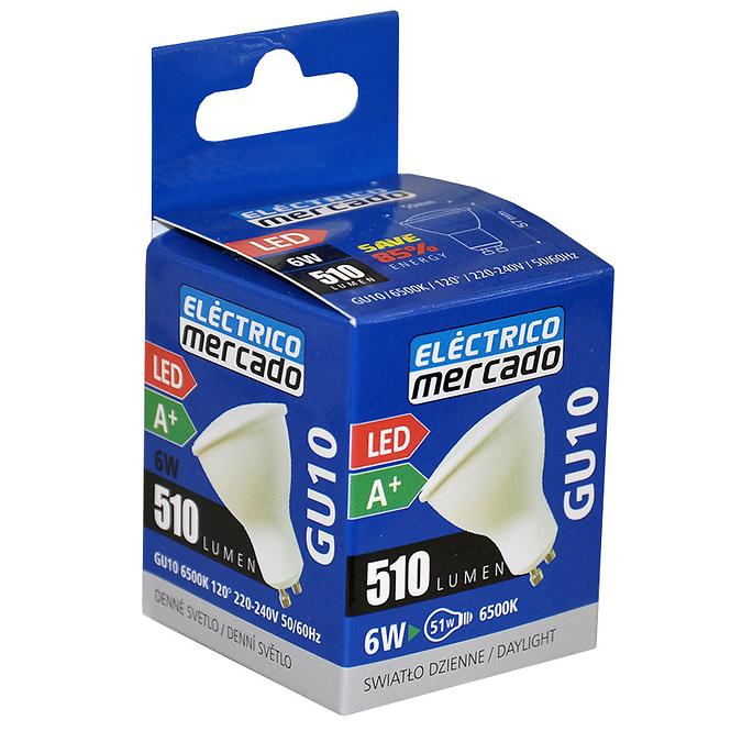 Izzó LED EM 6W GU10 6500K