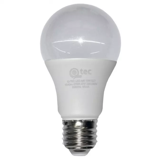 Izzó LED QTEC A60 13W E27 2700K,2