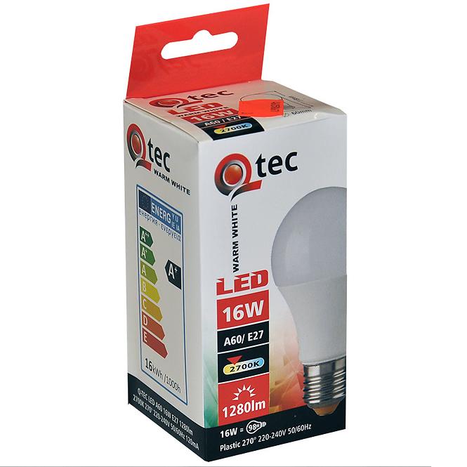 Izzó LED QTEC A60 16W E27 2700K