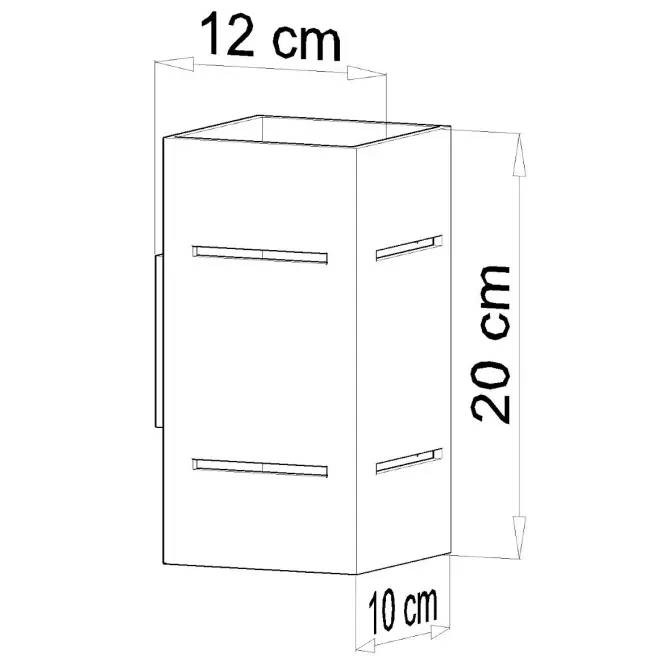 Fali lámpa Monreal BLACK A-478,5