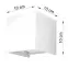 Fali lámpa Filadelfia WHITE LED,3