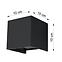 Fali lámpa Filadelfia BLACK LED,3