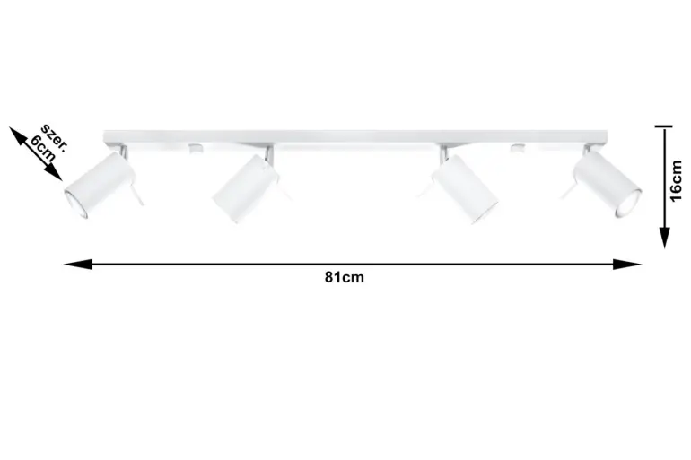 Mennyezeti lámpa Oregon 4L WHITE A-331,4