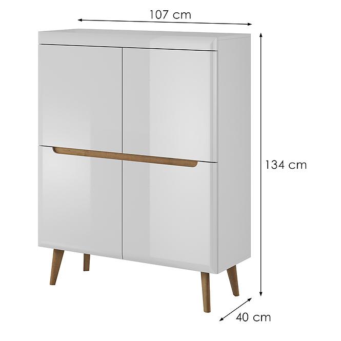 Vitrin NORDI NK107 fehér
