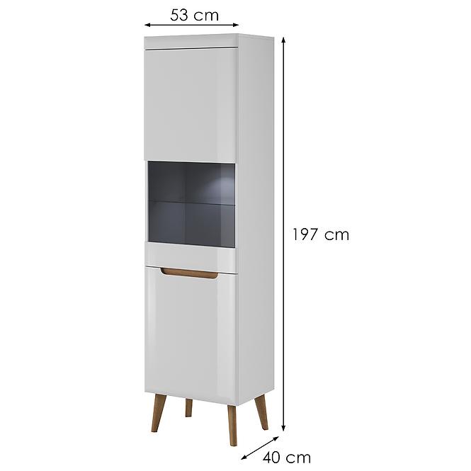 Vitrin NORDI NWT53 fehér