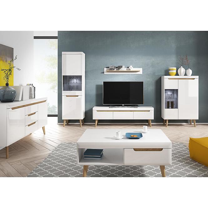 Vitrin NORDI NWT53 fehér
