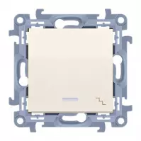 Lépcsőkapcsoló háttérvilágítással LED krém  CW6L.01/41