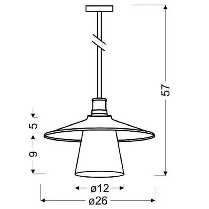 Lámpa Loft 1x60W E27