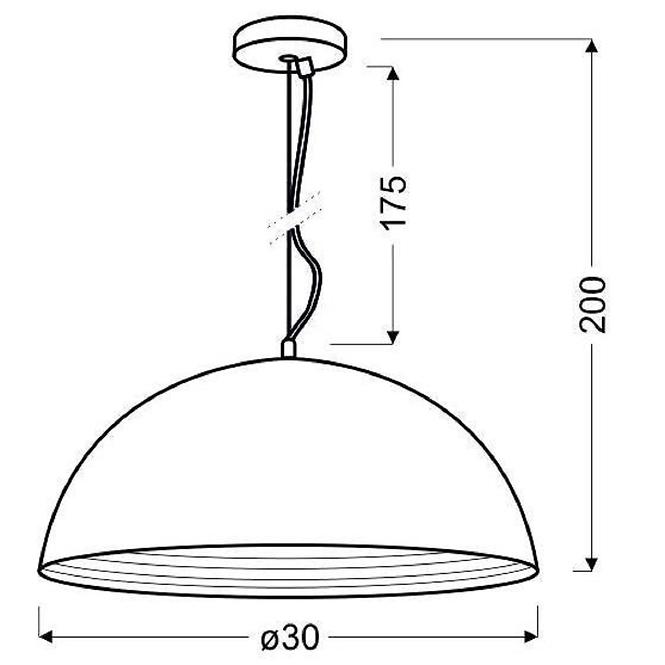 Lámpa Dorada 30 1x60W E27