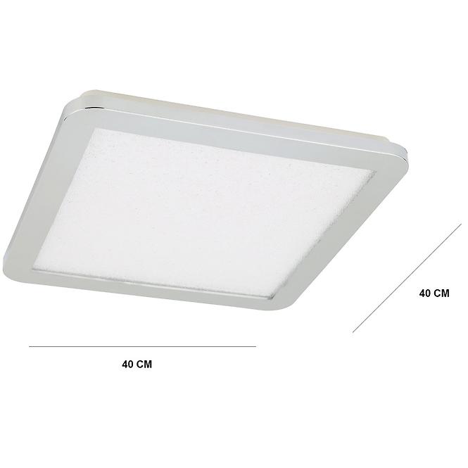 Mennyezeti lámpa Nexit Plafon 40x40 24w Led Ip44 Króm-Granila 3000k