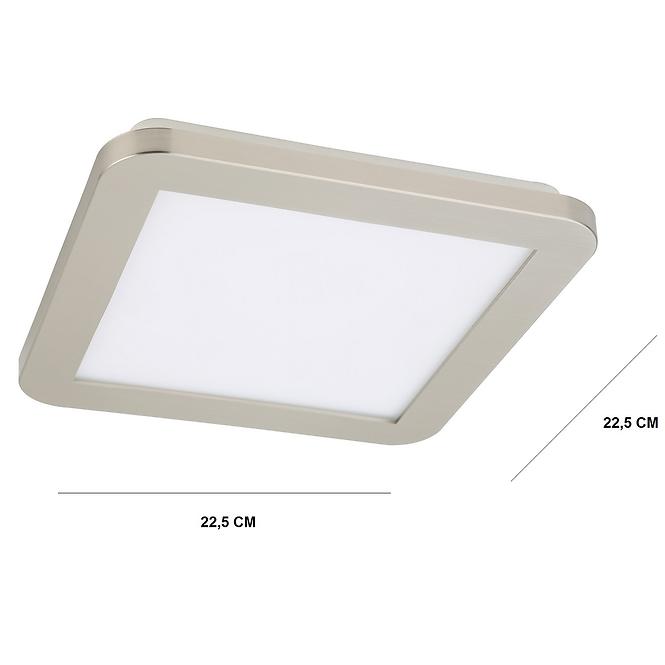 Mennyezeti lámpa Nexit Plafon 22,5x22,5 12w Led Ip44 Satina + Fehér 3000k