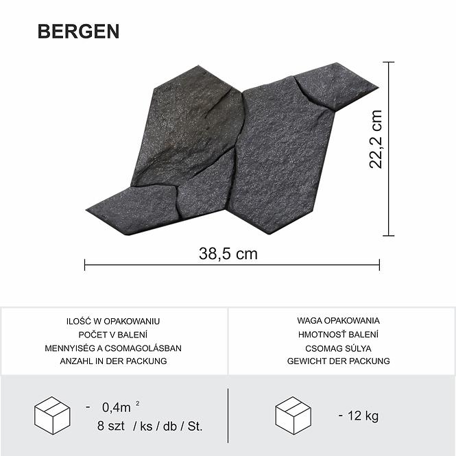 Csempe dekoratív Bergen csomag=0,40M2