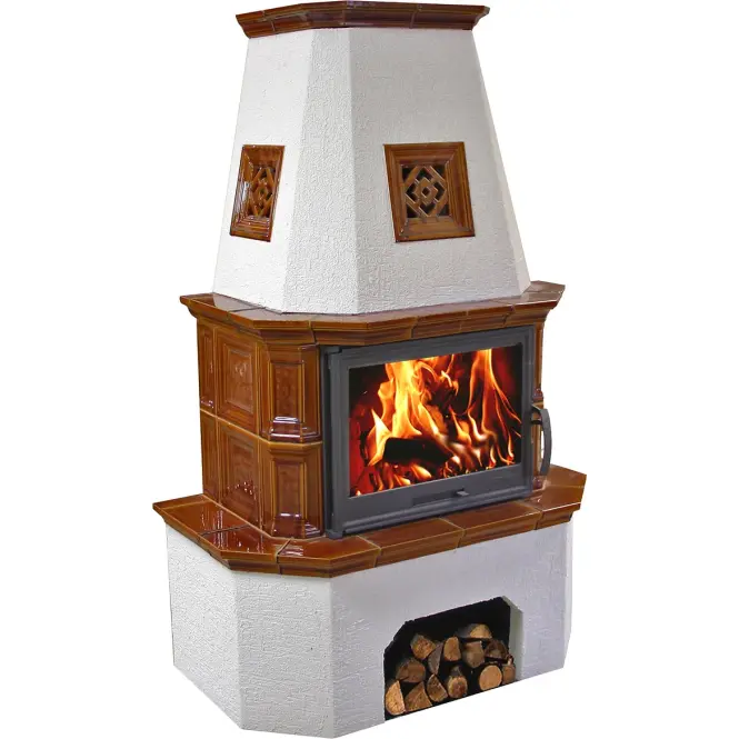 Kandallókályha Koln Goldbrown 9 kW,2