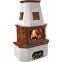 Kandallókályha Koln Goldbrown 9 kW,2