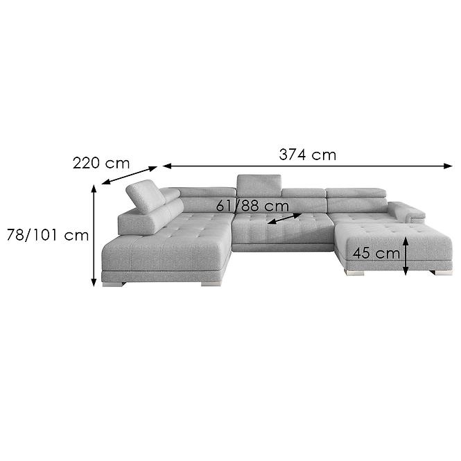 Sarokgarnitúra szett Campo XL B Crown 17