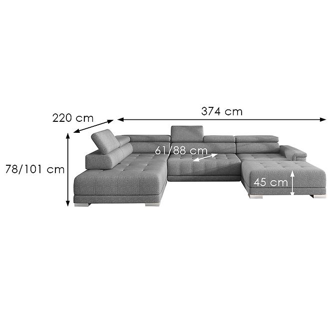 Sarokgarnitúra szett Campo XL B Crown 18
