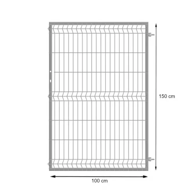 Kapu 3D ocynk 150cm/100cm jobb