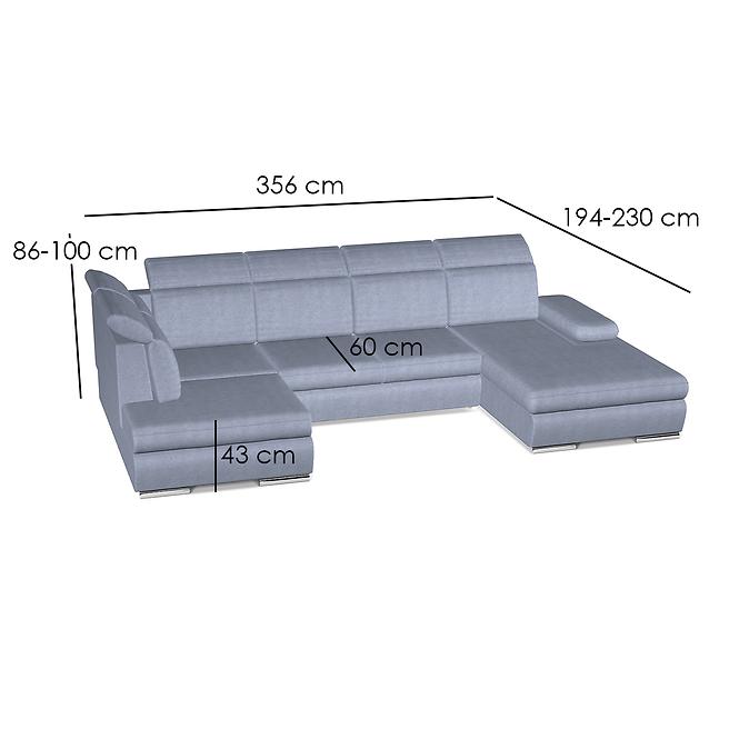 Sarok ülőgarnitúra szett Orlando II J Mono 240,7