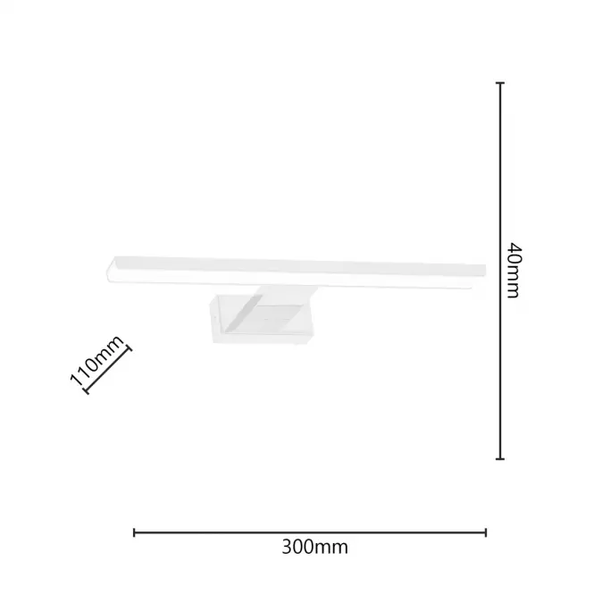 Lámpa Shine White 3873 fehér 30cm IP44 K1