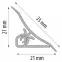 Profil konyhai munkalaphoz 3m 20x20 –carrara márvány LWS-012,3
