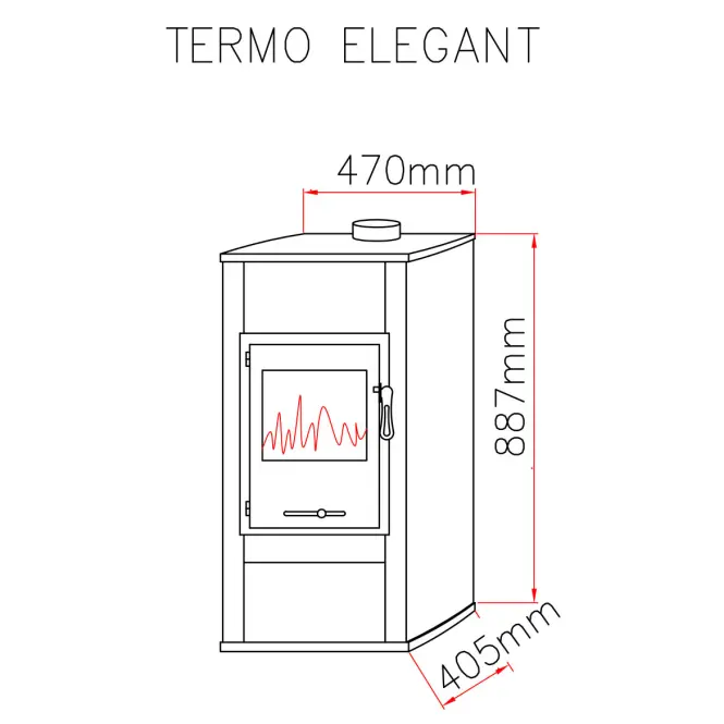 Kandallókályha Termoelegant 8,45 KW