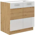 Konyhaszekrény ARTISAN fényes fehér 80ZL 2F BB