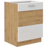 Konyhaszekrény ARTISAN fényes fehér 60D 1F BB