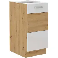 Konyhaszekrény ARTISAN fényes fehér 40D 1F BB