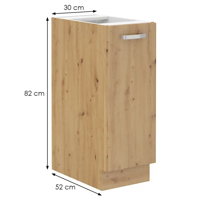 Konyhaszekrény ARTISAN fényes fehér 30D CARGO BB,2