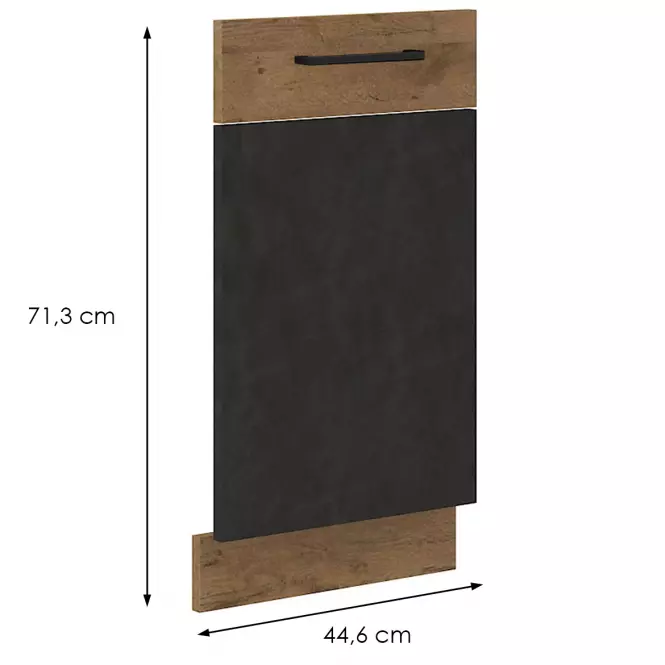 Mosogatógép elülső fal VIGO grafit mat 713X446