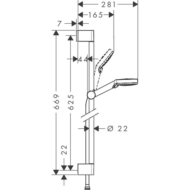 Zuhanykészlet 2F Crometta Vario 26532400