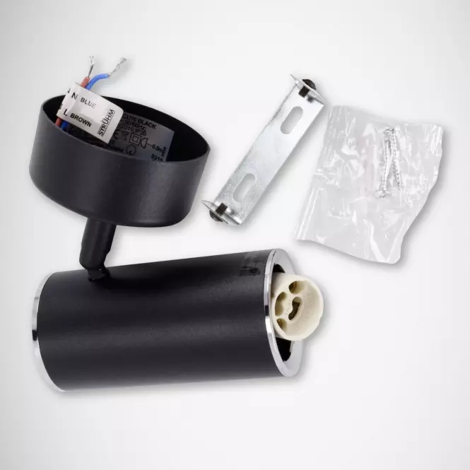 Fali Lámpa lampa Megan Spt GU10 fekete 03656 K1