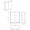 Szekrény fali Uno 60 2D white,2