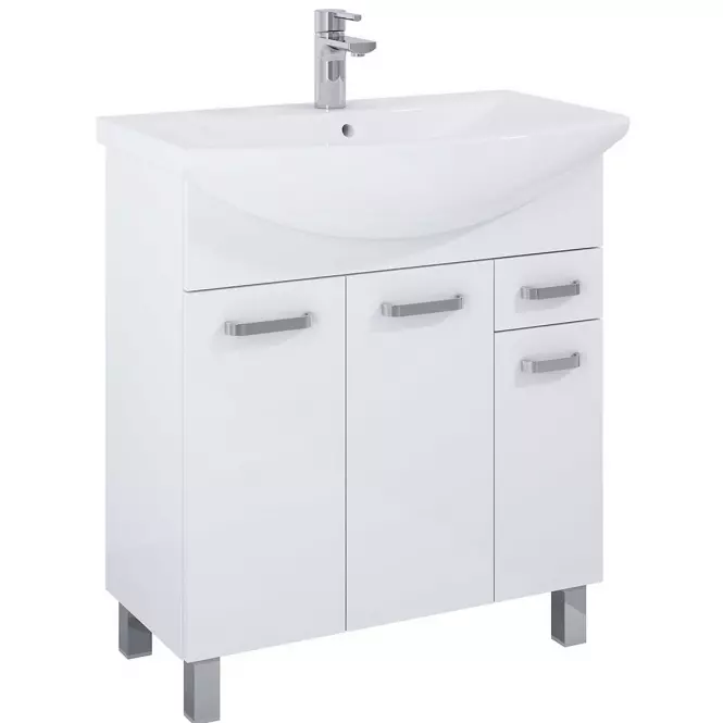 Fürdőszoba készlet Uno 75 3D1S white