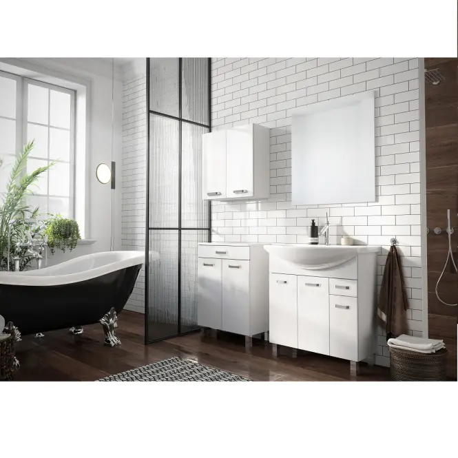 Fürdőszoba készlet Uno 75 3D1S white,3