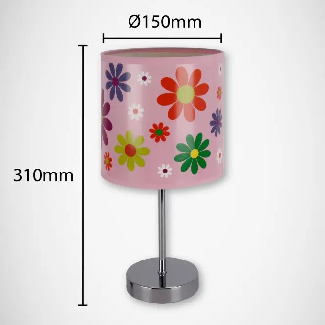 Asztali lámpa Nuka E14 pink 03651 LB1,3