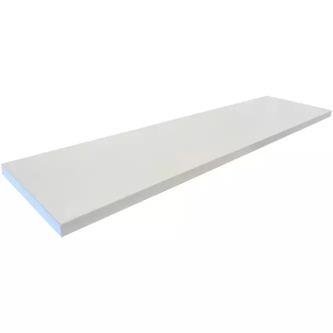 Laminált polc 1,8x20x120cm fehér,2