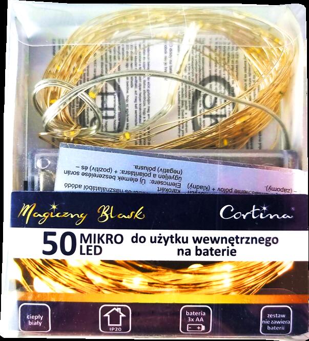 Karácsonyi fények 50l lezki7/19/nik bat ww,3