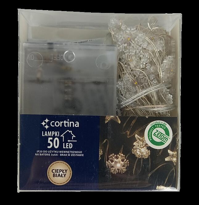Karácsonyi fények 50l sniezynki 19/19/nik bat ww,7