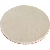 Csiszolókorong filc, tépőzárral, 125 mm, Drel