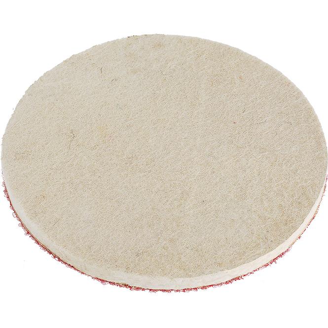 Csiszolókorong filc, tépőzárral, 125 mm, Drel