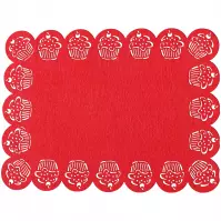 Alátét MUFFINS 45X30 piros