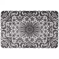 Alátét LACE, 45X30 cm fekete ar-mata-lace