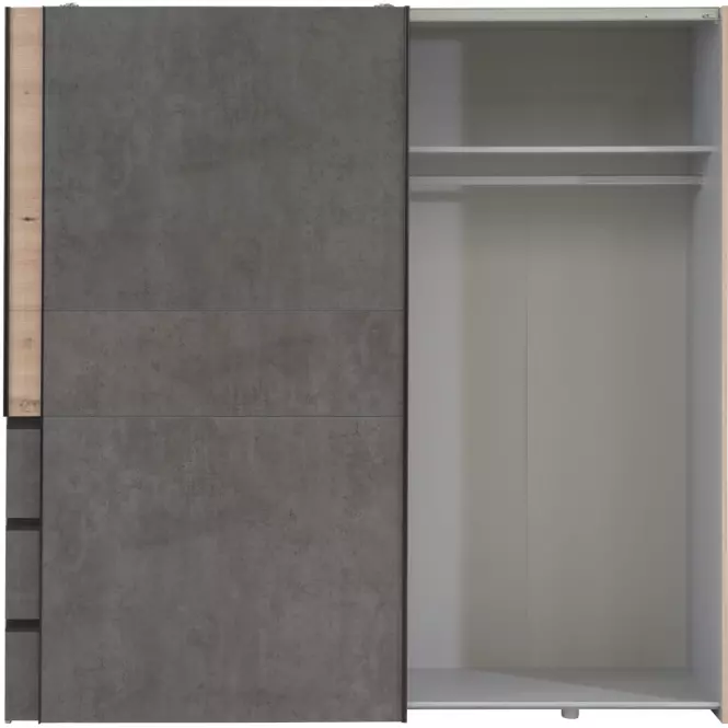 Szekrény Winn 2 200 cm  , tölgy Artisan/Beton