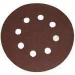 Csiszolópapír tépőzáras, nyílásokkal, 125 mm, P 220, 5 db, Drel