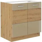 Konyhaszekrény Artisan cappuccino 80ZL 2F BB
