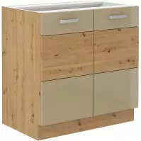 Konyhaszekrény Artisan cappuccino 80D 2F BB